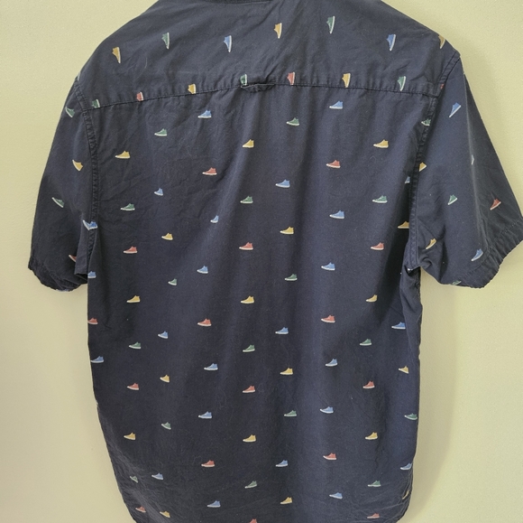 Denim and flower by Ricky Singh sneaker print button down shirt - Picture 5 of 6